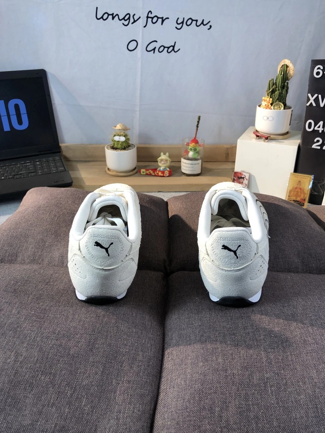 Puma Racing Sneakers White Black - Gallery Image 4 - Detailed View