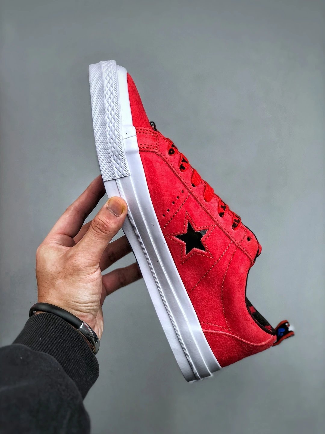 Vintage One Star Suede Low Sneakers Prism Pink - Gallery Image 2 - Detailed View