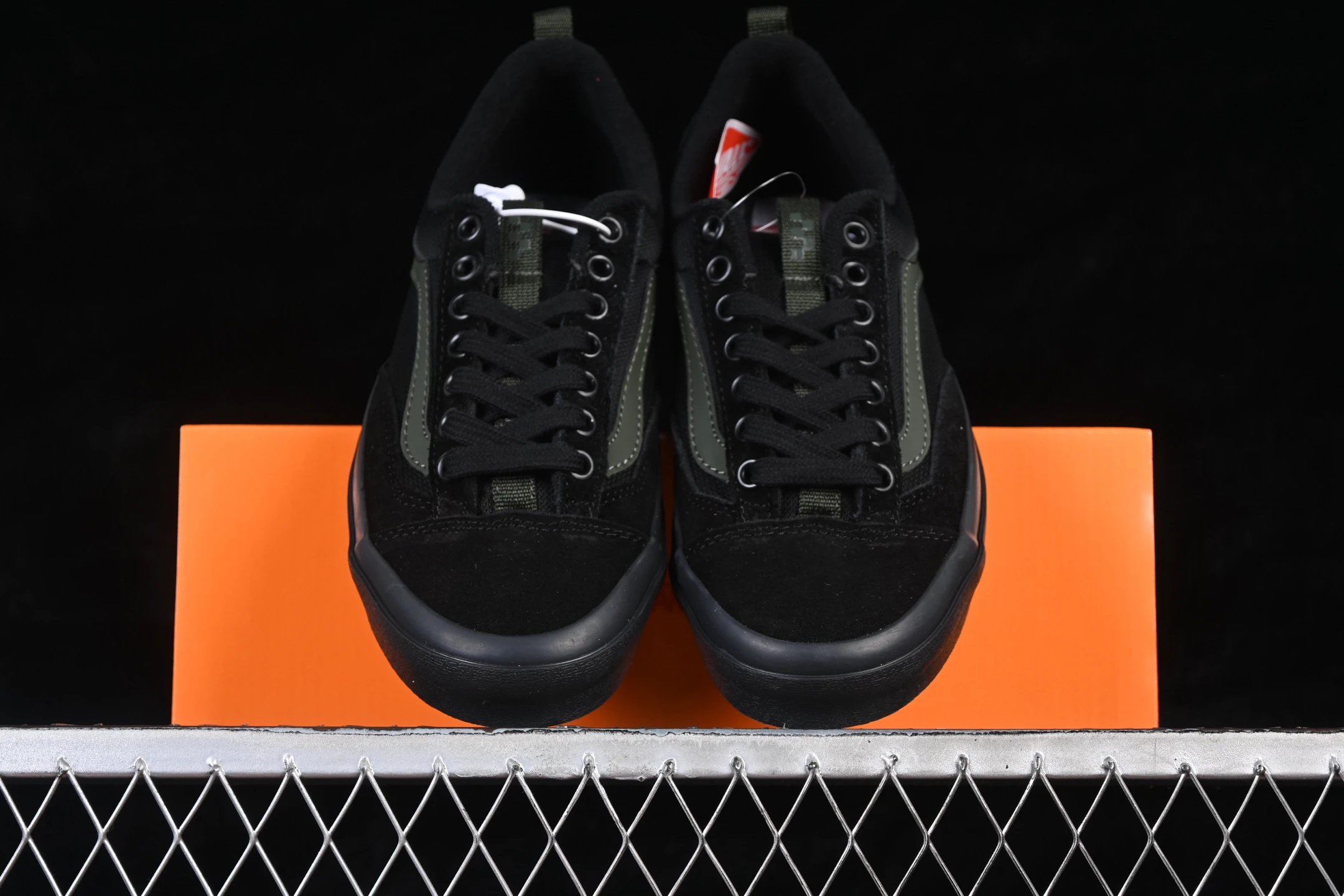 Low Top Skate Sneakers Obsidian Black - Gallery Image 4 - Detailed View