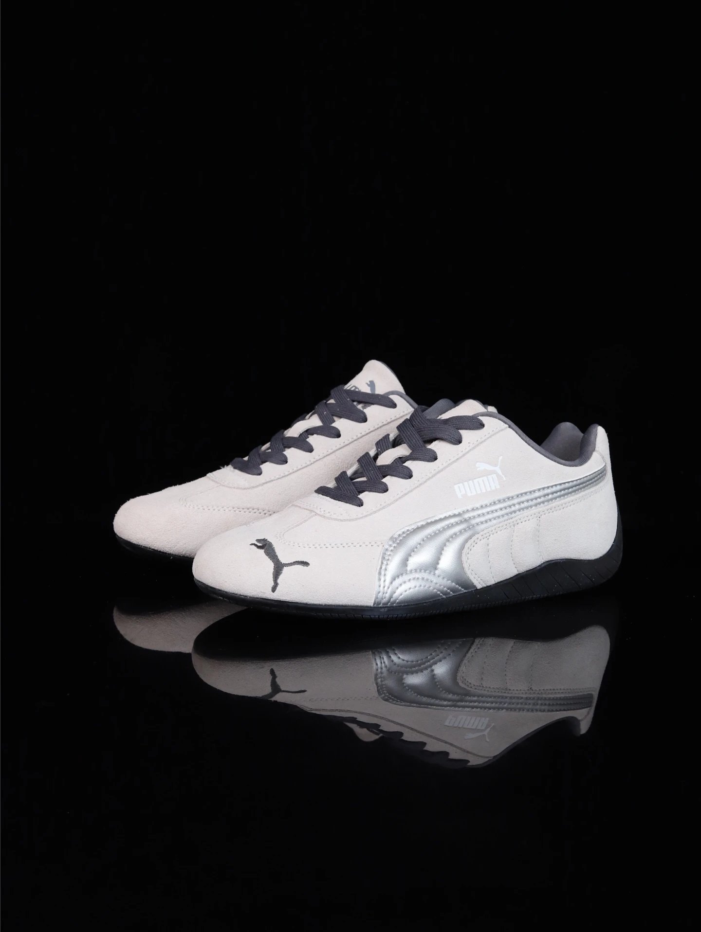 Puma Roma M Motorsport Sneakers Silver Gray - Gallery Image 3 - Detailed View
