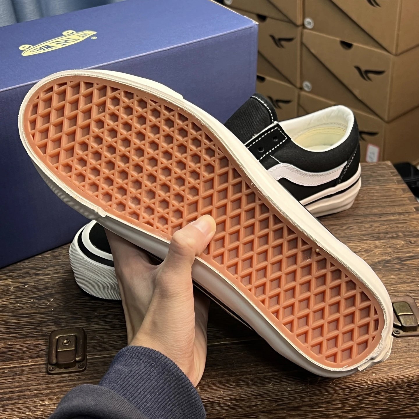 Low Top Canvas Skate Shoes Ebony Whisper - Gallery Image 8 - Detailed View