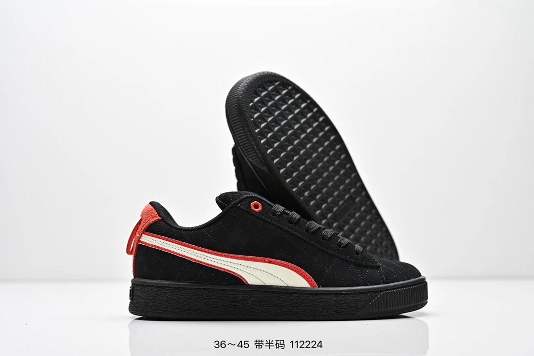 PUMA Suede Sneakers Black - Gallery Image 5 - Detailed View