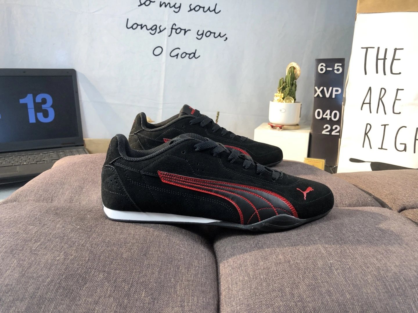 Puma Racing Sneakers Black Red - Gallery Image 1 - Detailed View