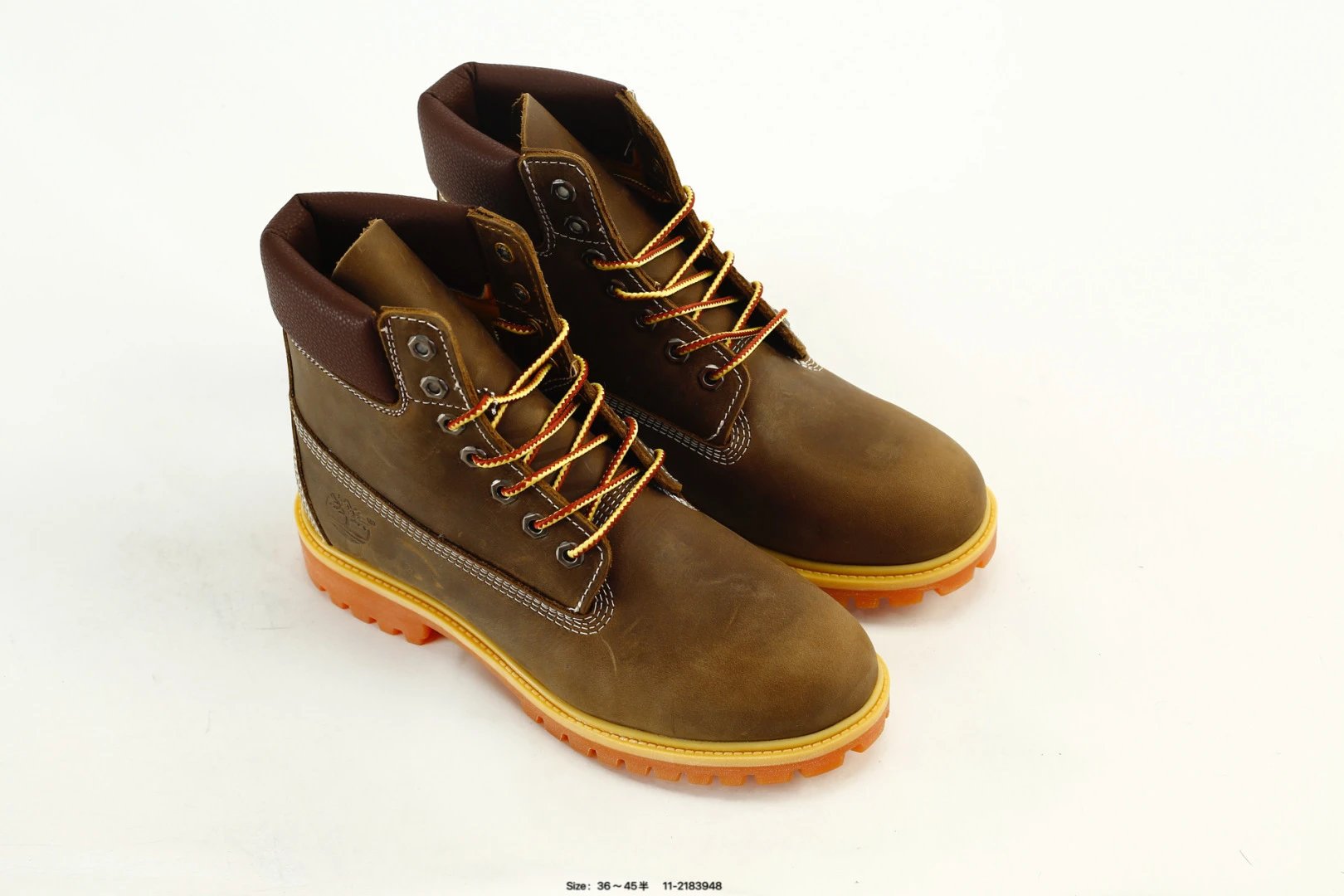 Outdoor Leather Boots High-Top in Rich Brown - Gallery Image 8 - Detailed View