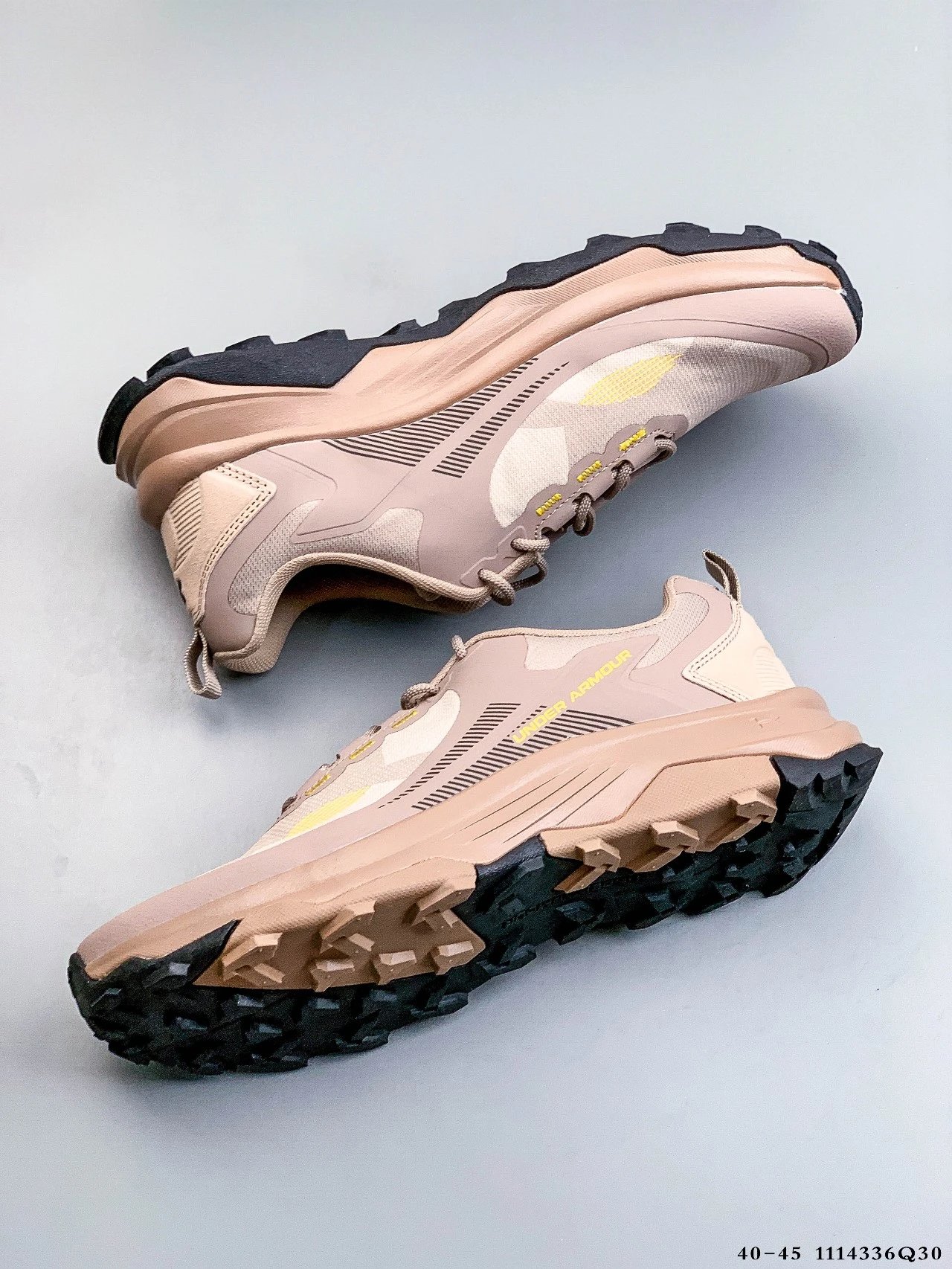 Trail Running Hiking Sneakers Anti-Slip Taupe - Gallery Image 8 - Detailed View