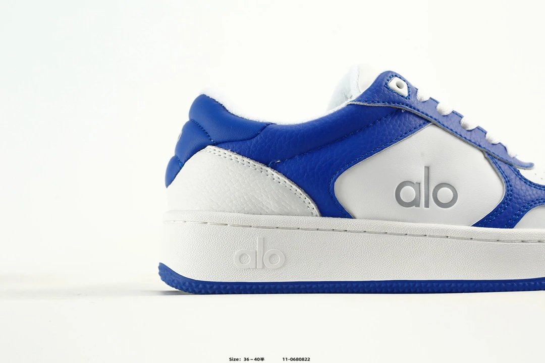 Alo Yoga Runner Sneakers Blue White - Gallery Image 2 - Detailed View