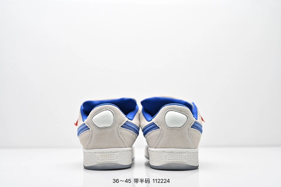 PUMA Suede Sneakers Beige Blue - Gallery Image 7 - Detailed View