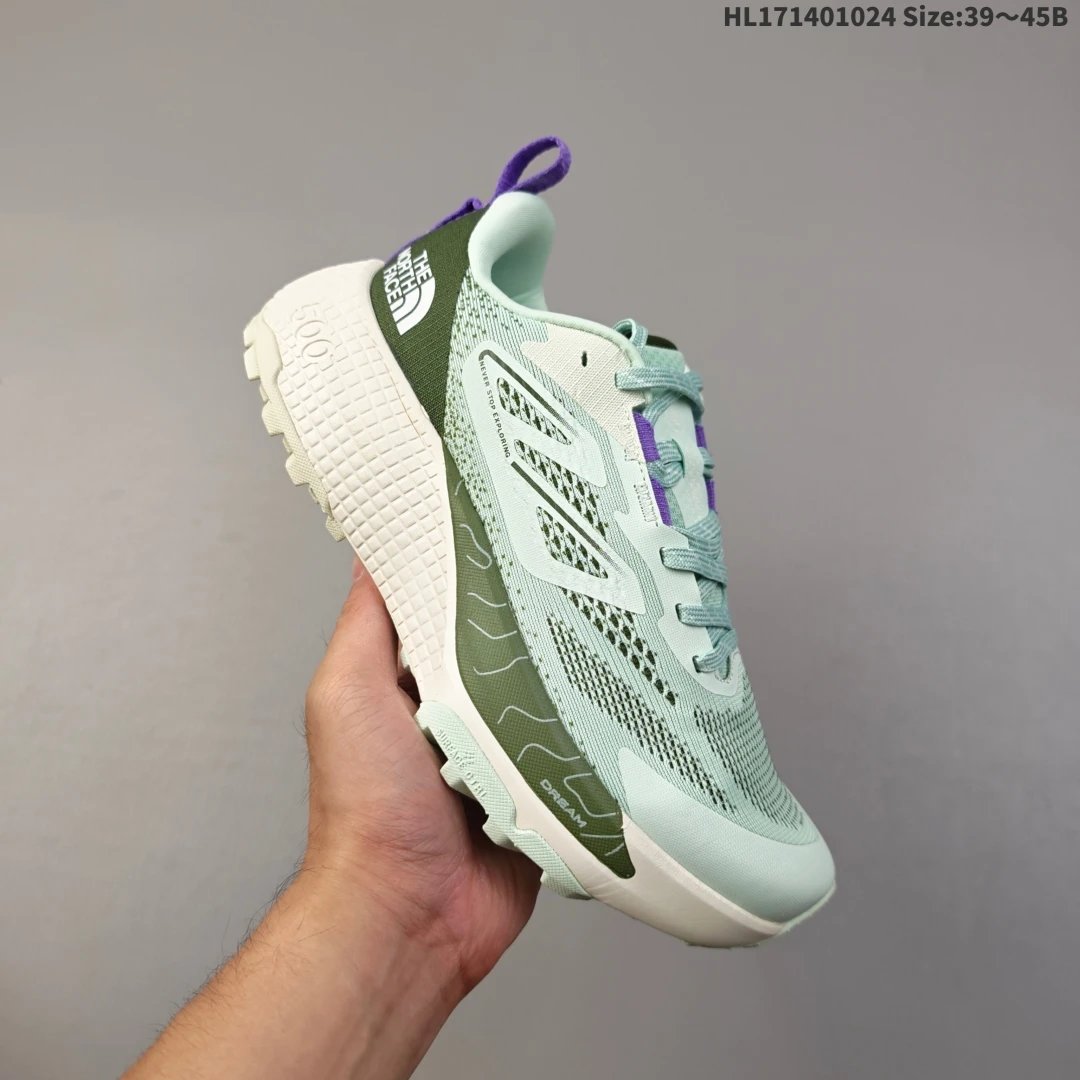 Mesh Hiking Sneakers Sage Green - Gallery Image 1 - Detailed View