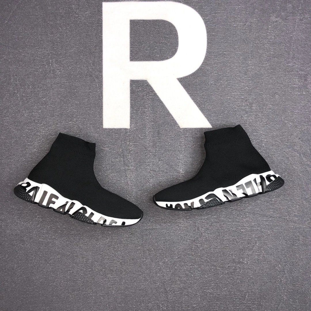 Unisex Sock Sneakers Knit Breathable Speed Sole Jet Black - Gallery Image 5 - Detailed View