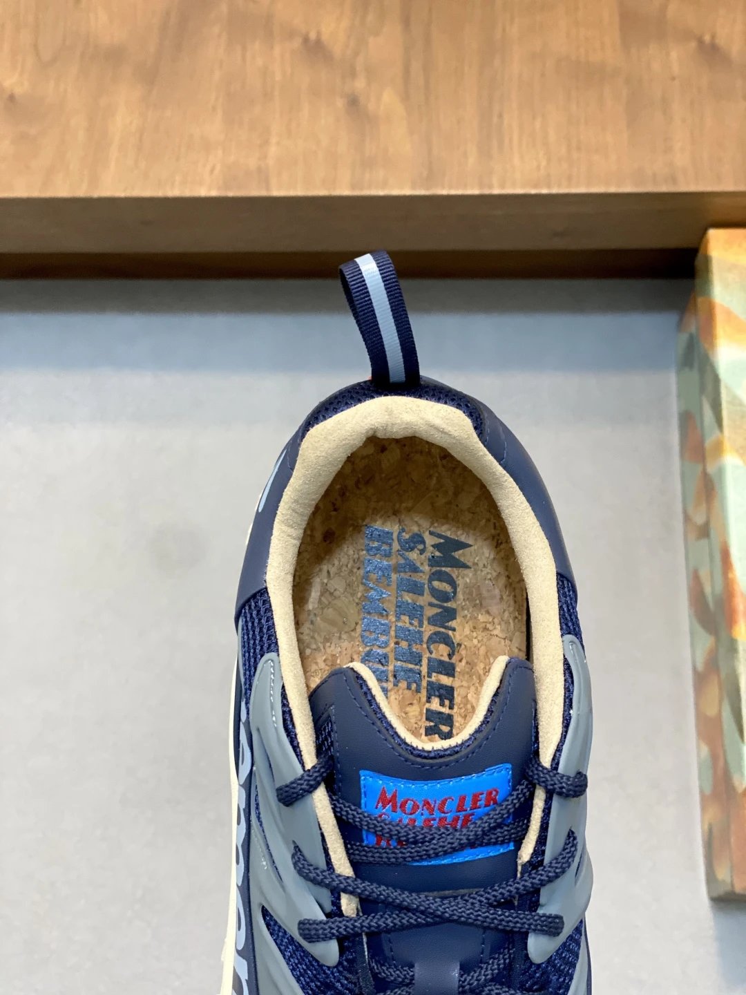 Moncler Trailgrip Amoeba Salehe Bembury Sneakers Blue - Gallery Image 7 - Detailed View