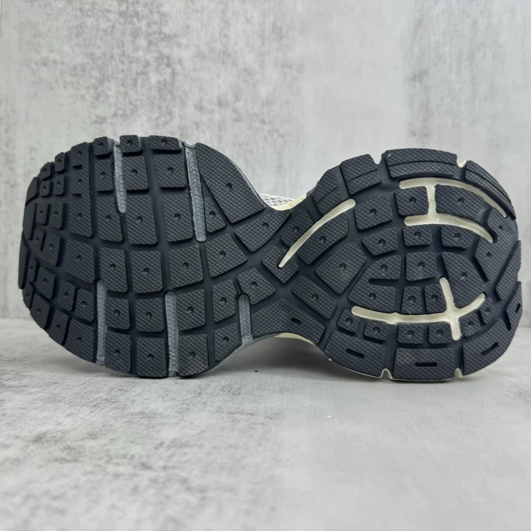 Retro Mesh High Top Dad Sneakers Grey Purple - Gallery Image 8 - Detailed View