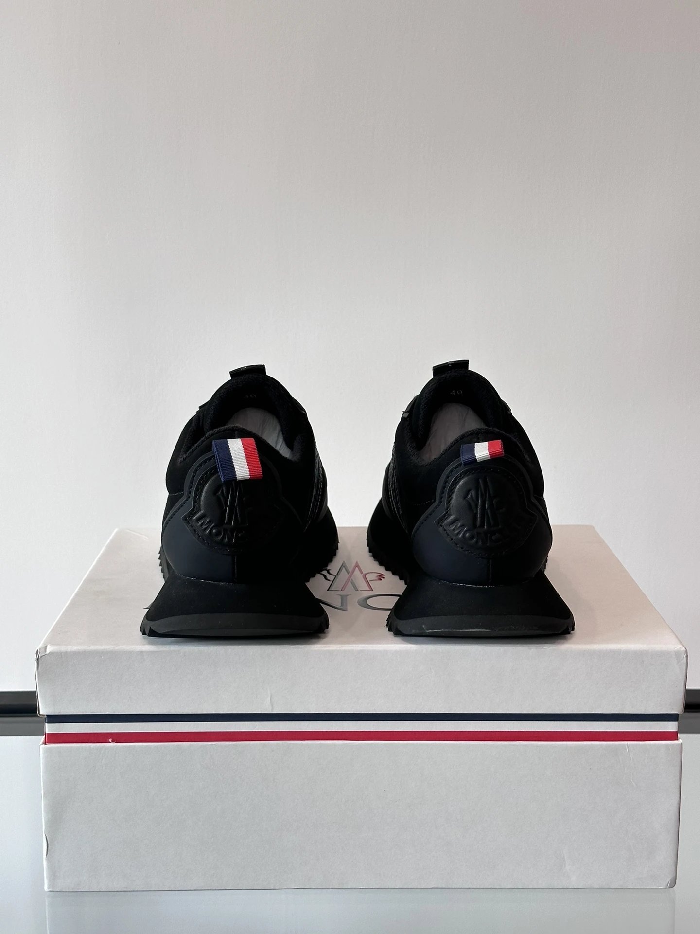 Moncler Pacey Sneakers Black  - Gallery Image 7 - Detailed View