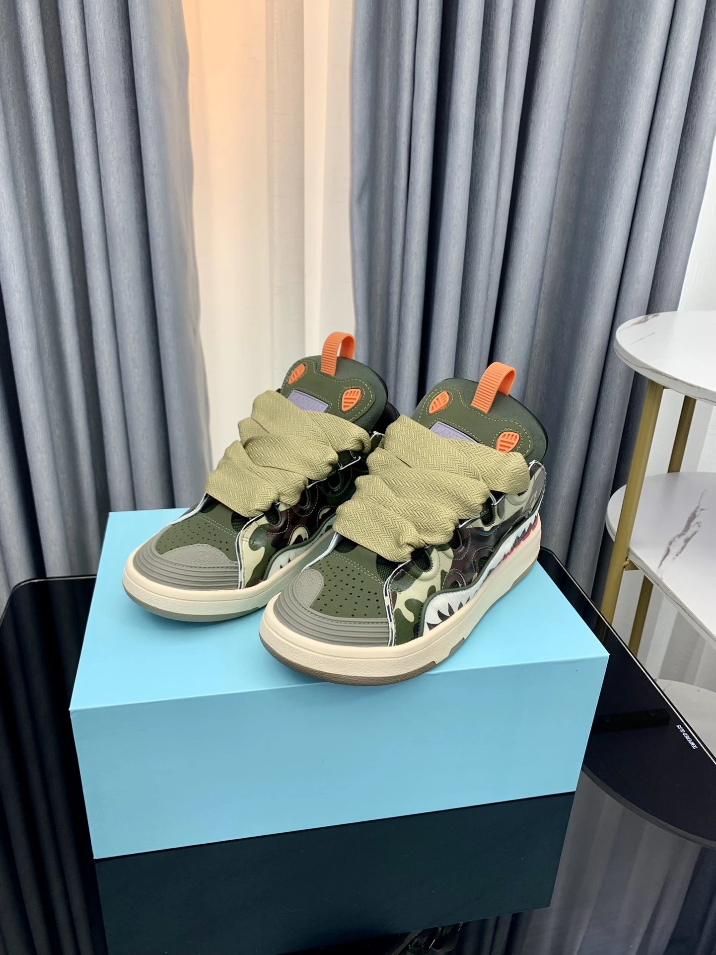 Lanvin Casual Sneakers Camo - Gallery Image 6 - Detailed View
