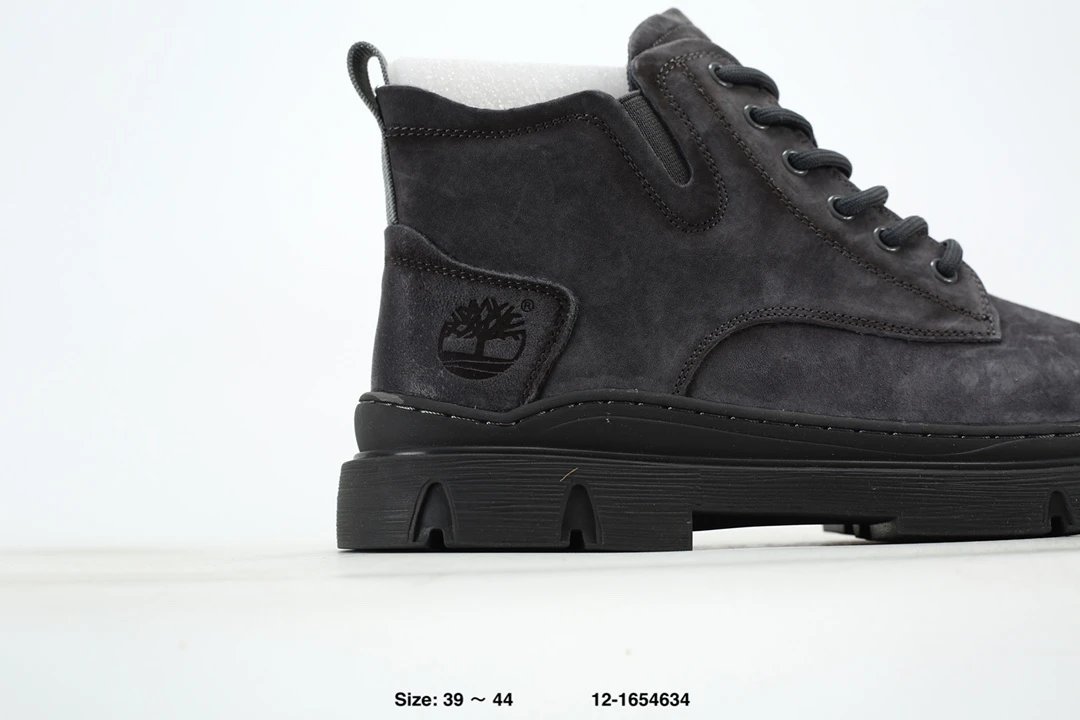 High-Top Outdoor Hiking Boots Charcoal - Gallery Image 3 - Detailed View