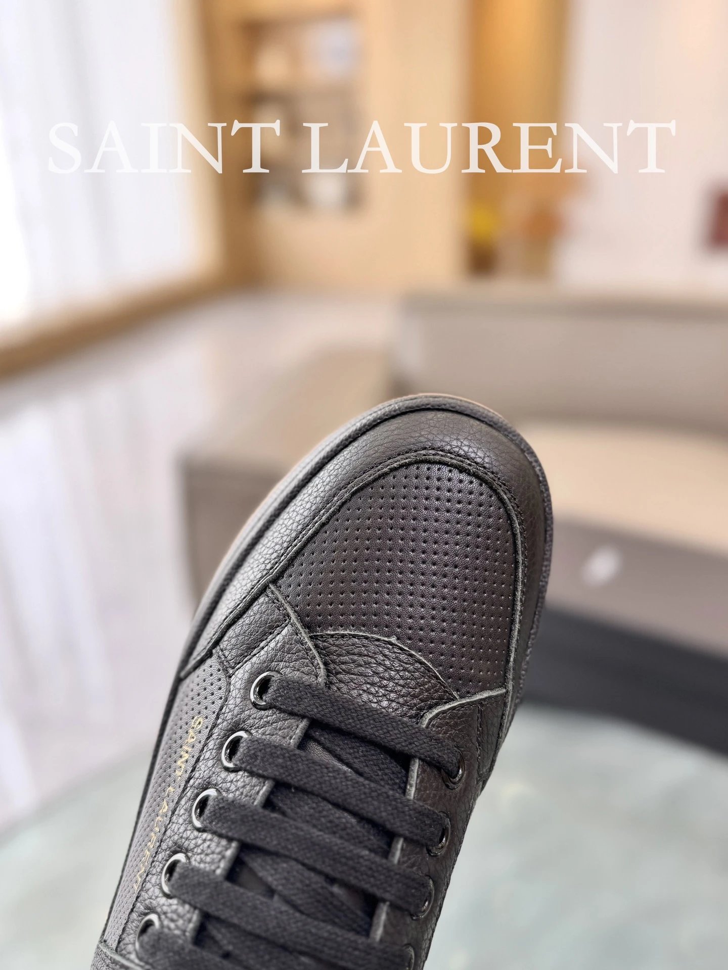 Saint Laurent Black Sneakers - Gallery Image 6 - Detailed View