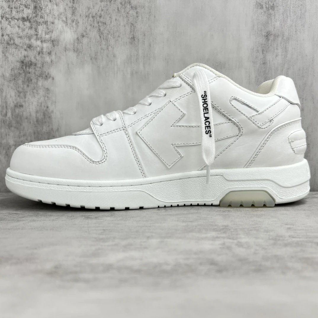 Off-White Low Leather Sneakers White - Gallery Image 7 - Detailed View