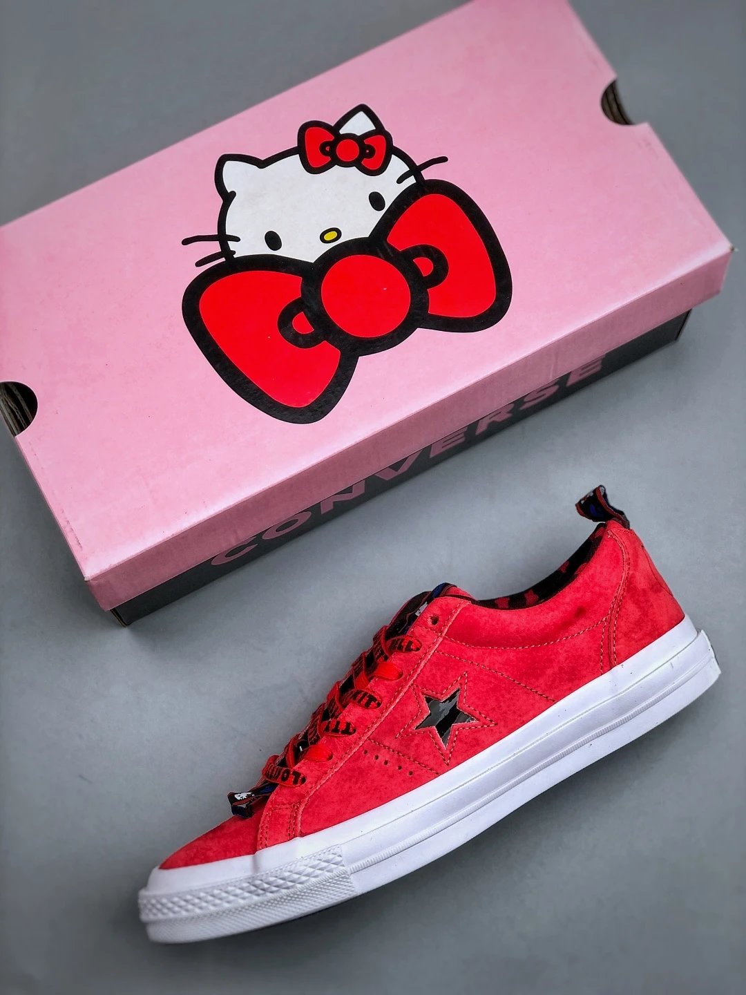 Vintage One Star Suede Low Sneakers Prism Pink - Gallery Image 3 - Detailed View