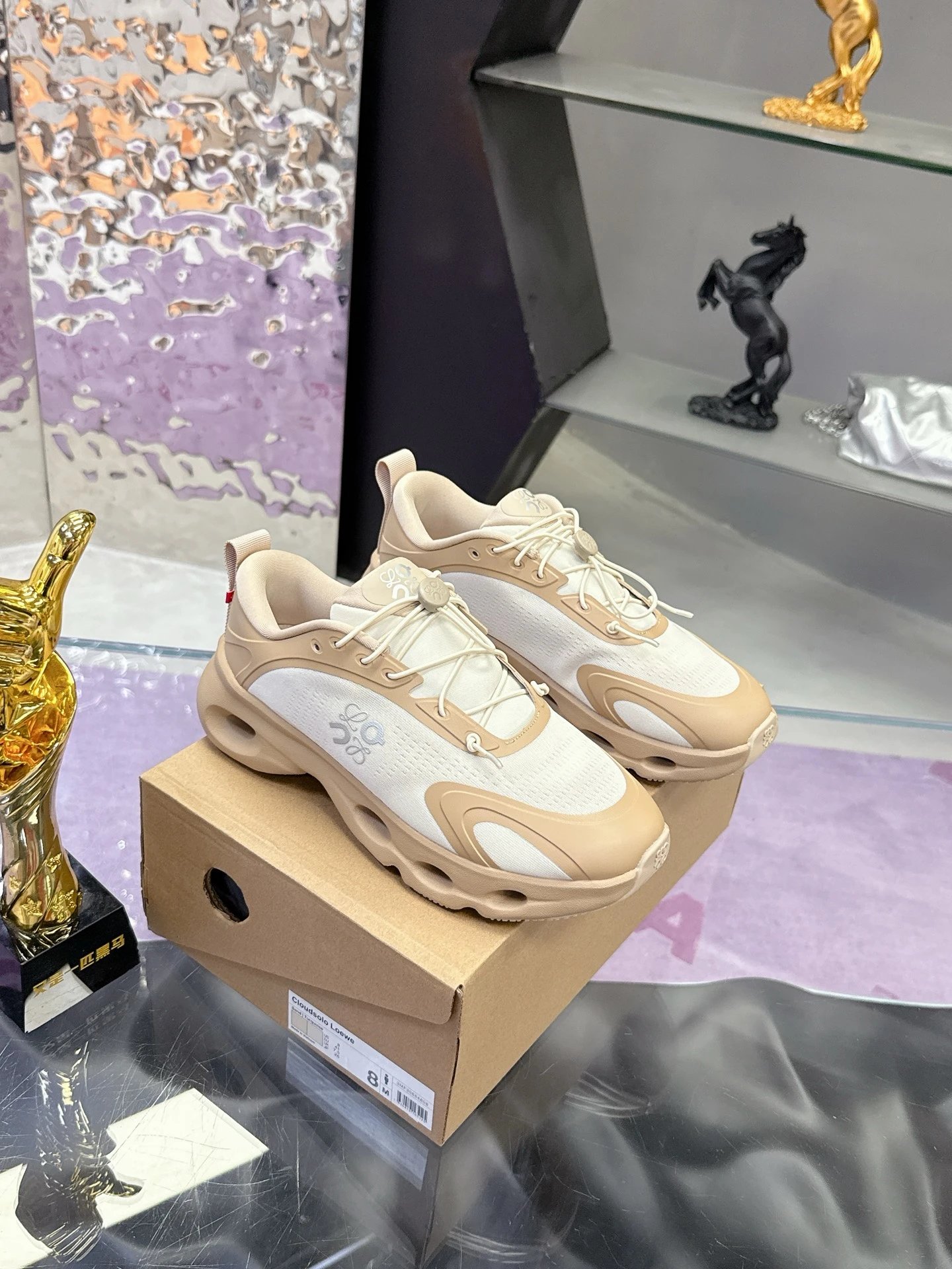 Loewe x On 3.0 Cloudventure Sneakers White Brown - High Quality Product Image - Cnfans