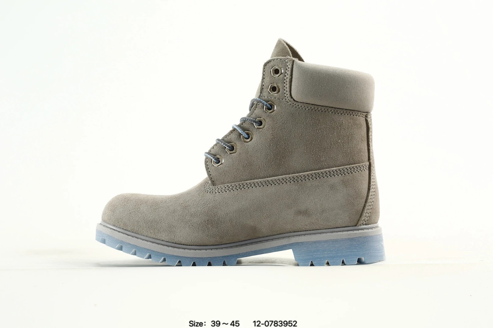 Suede Outdoor Boots Misty Gray - Gallery Image 8 - Detailed View