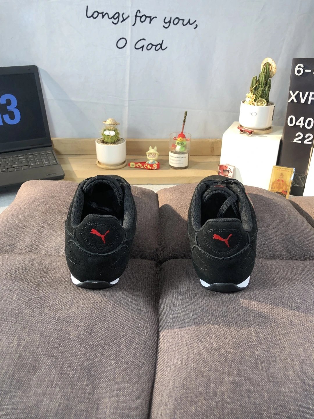 Puma Racing Sneakers Black Red - Gallery Image 4 - Detailed View