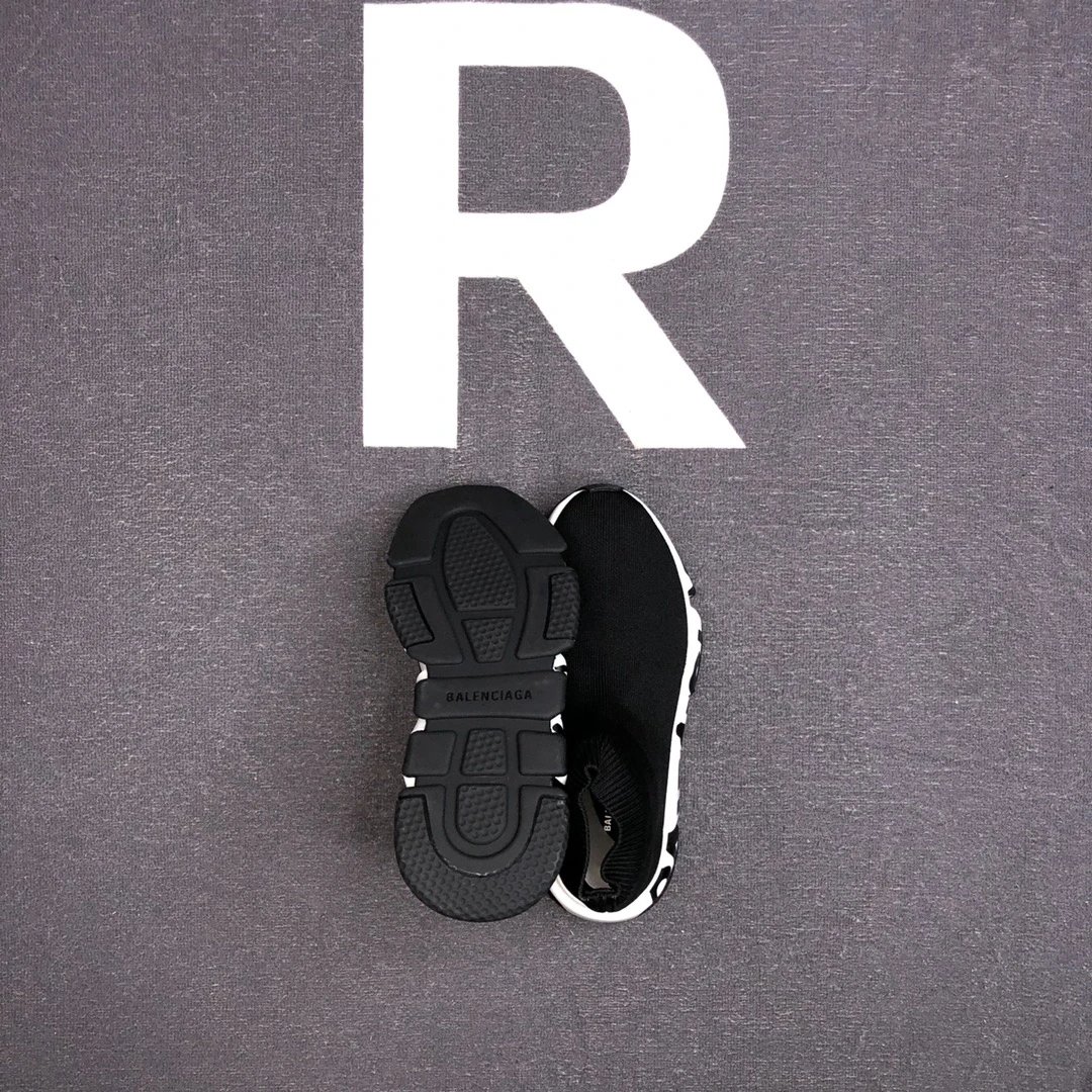 Unisex Sock Sneakers Knit Breathable Speed Sole Jet Black - Gallery Image 8 - Detailed View