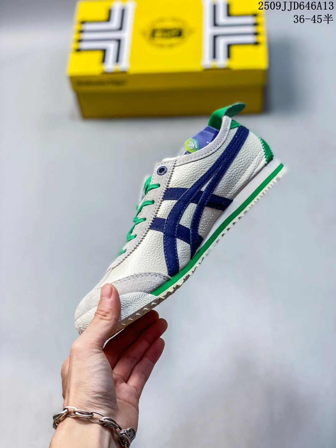 Onitsuka Tiger MEXICO 66 Sneakers Cream Blue - Gallery Image 3 - Detailed View