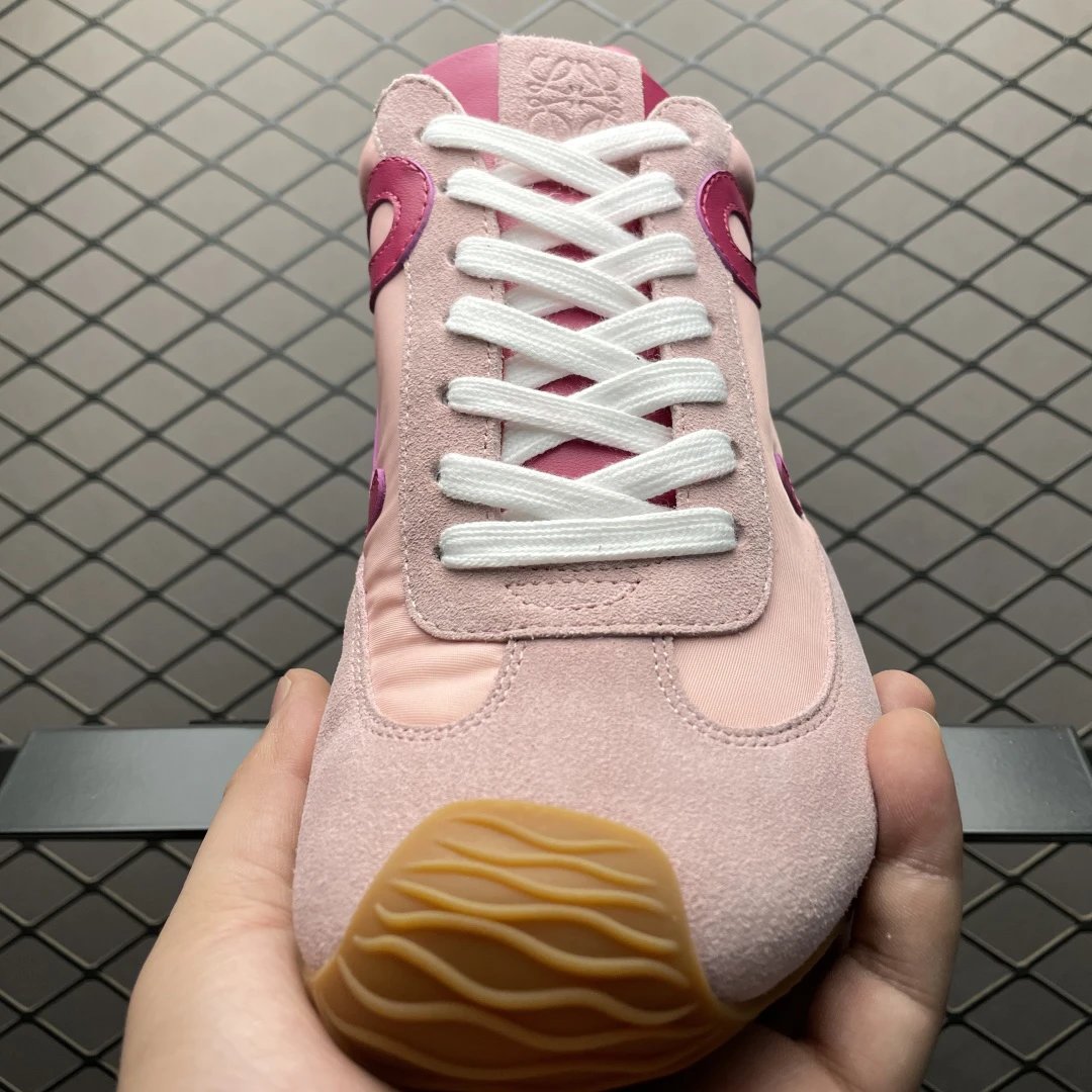 Loewe Ballet Runner Sneakers Pink Red - Gallery Image 9 - Detailed View