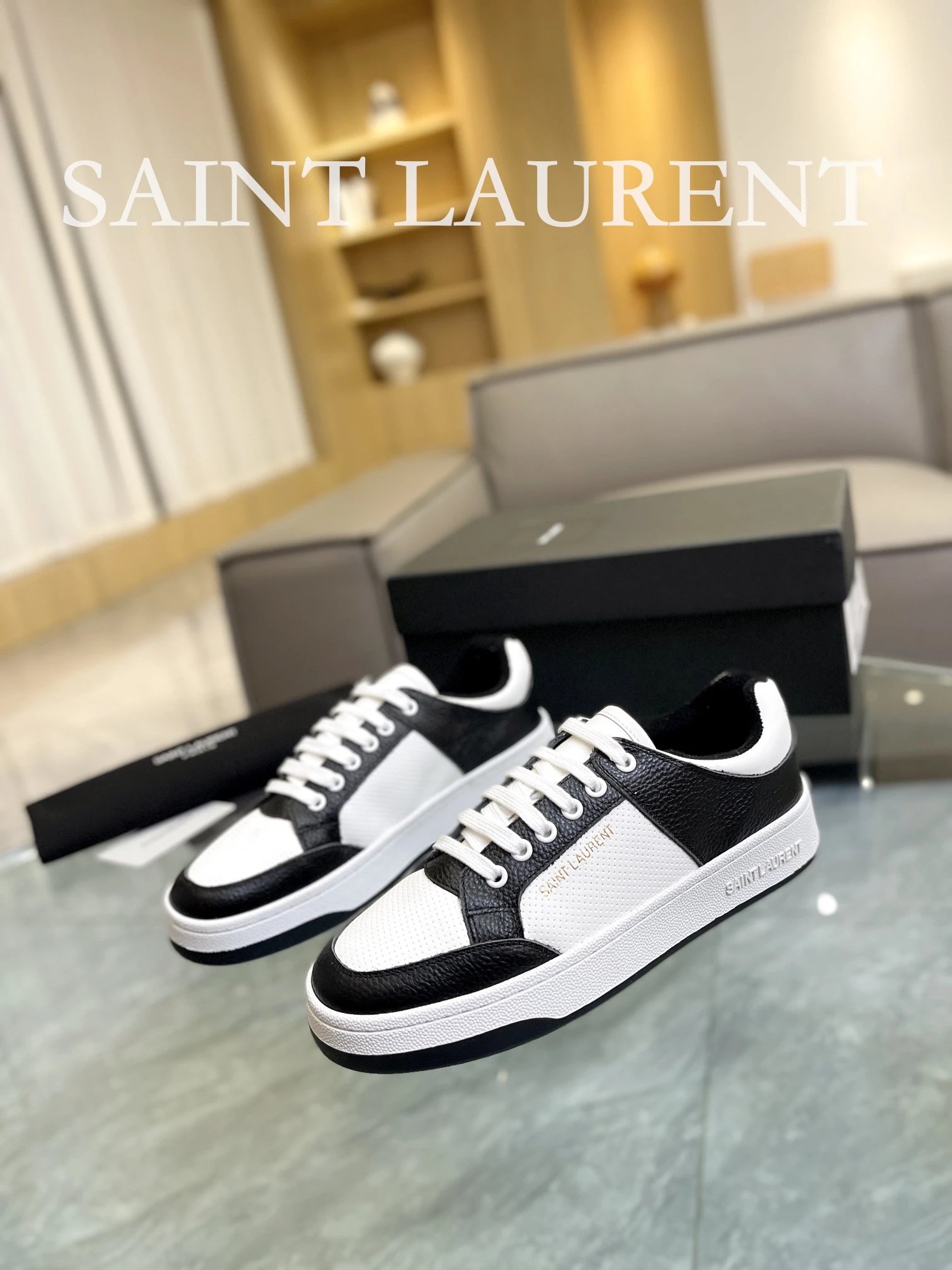 Saint Laurent Black Sneaker Multi - Gallery Image 2 - Detailed View