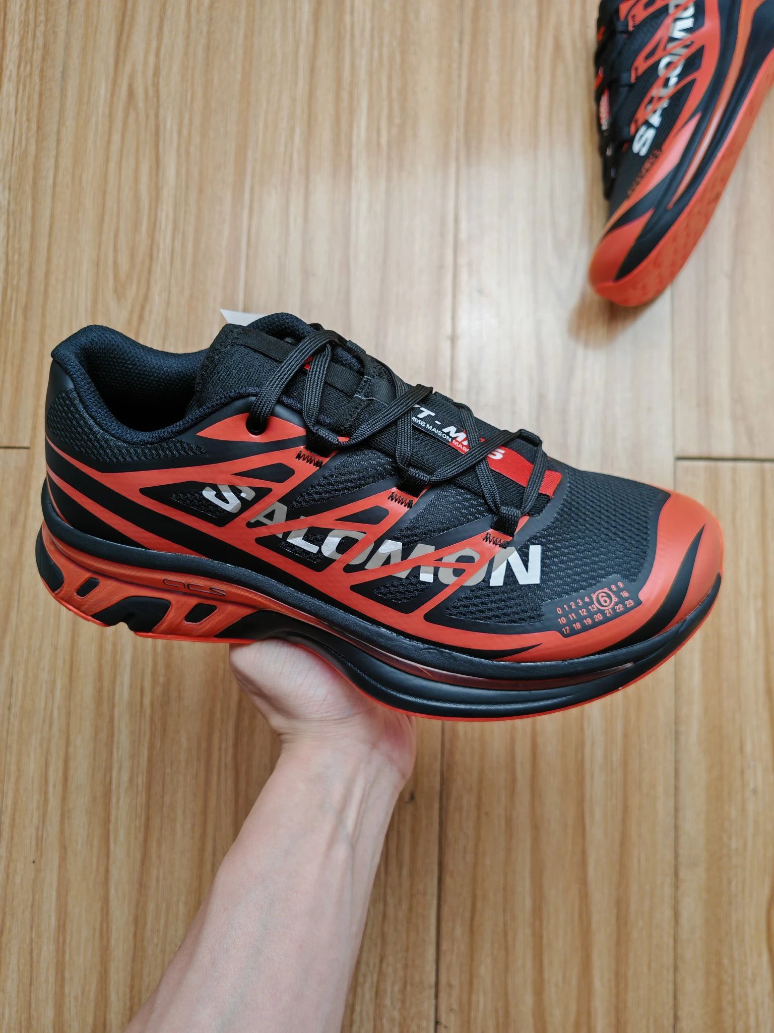MM6 x Salomon Sctur 2 Sneakers Black Red - High Quality Product Image - Cnfans