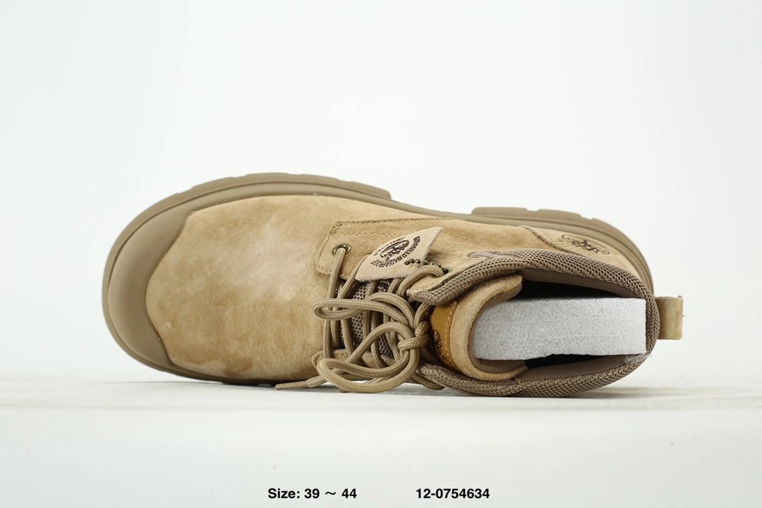 Suede Ankle Boots Taupe - Gallery Image 4 - Detailed View