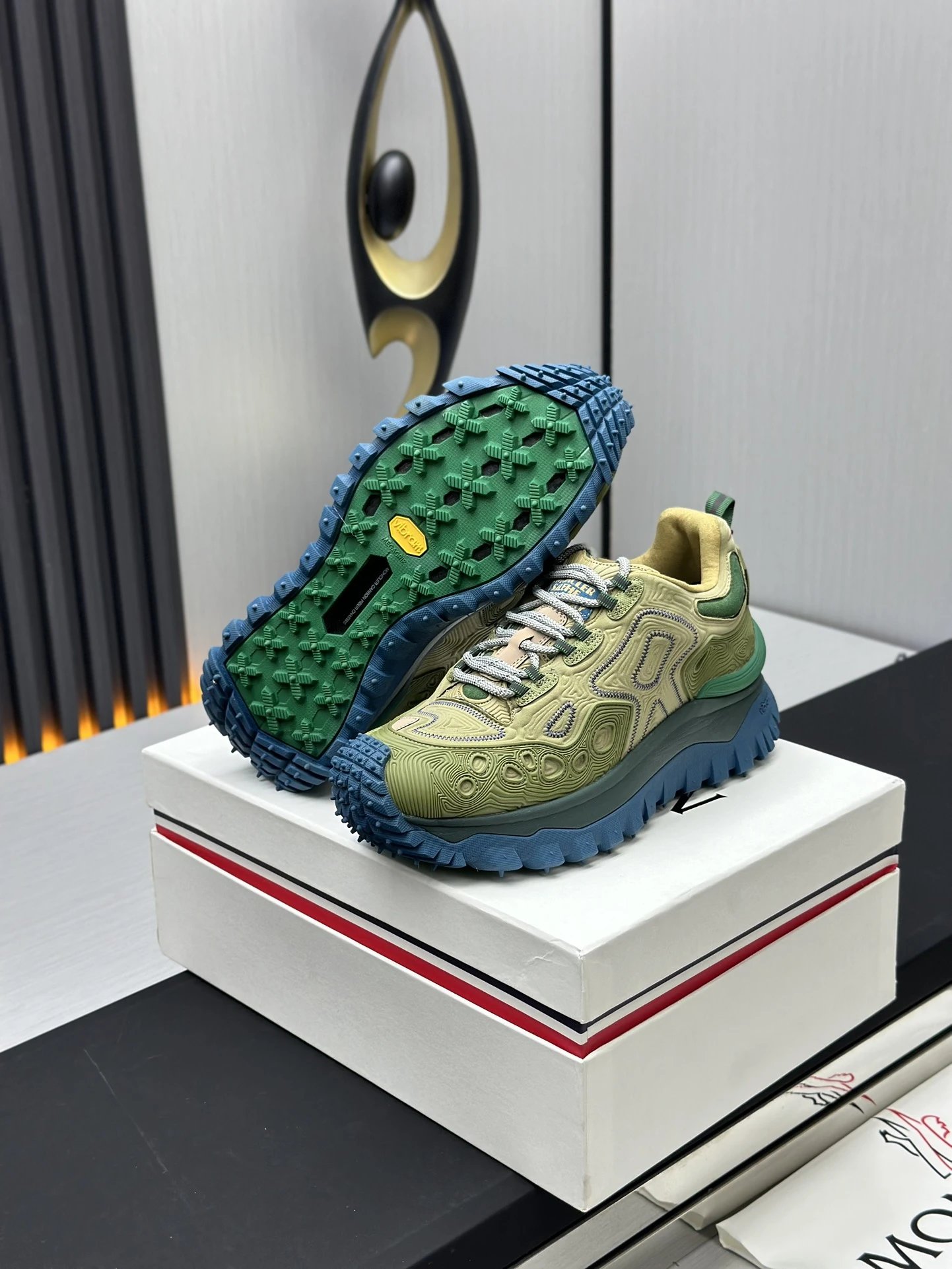 Moncler Trailgrip GTX Hiking Shoes Green - Gallery Image 7 - Detailed View