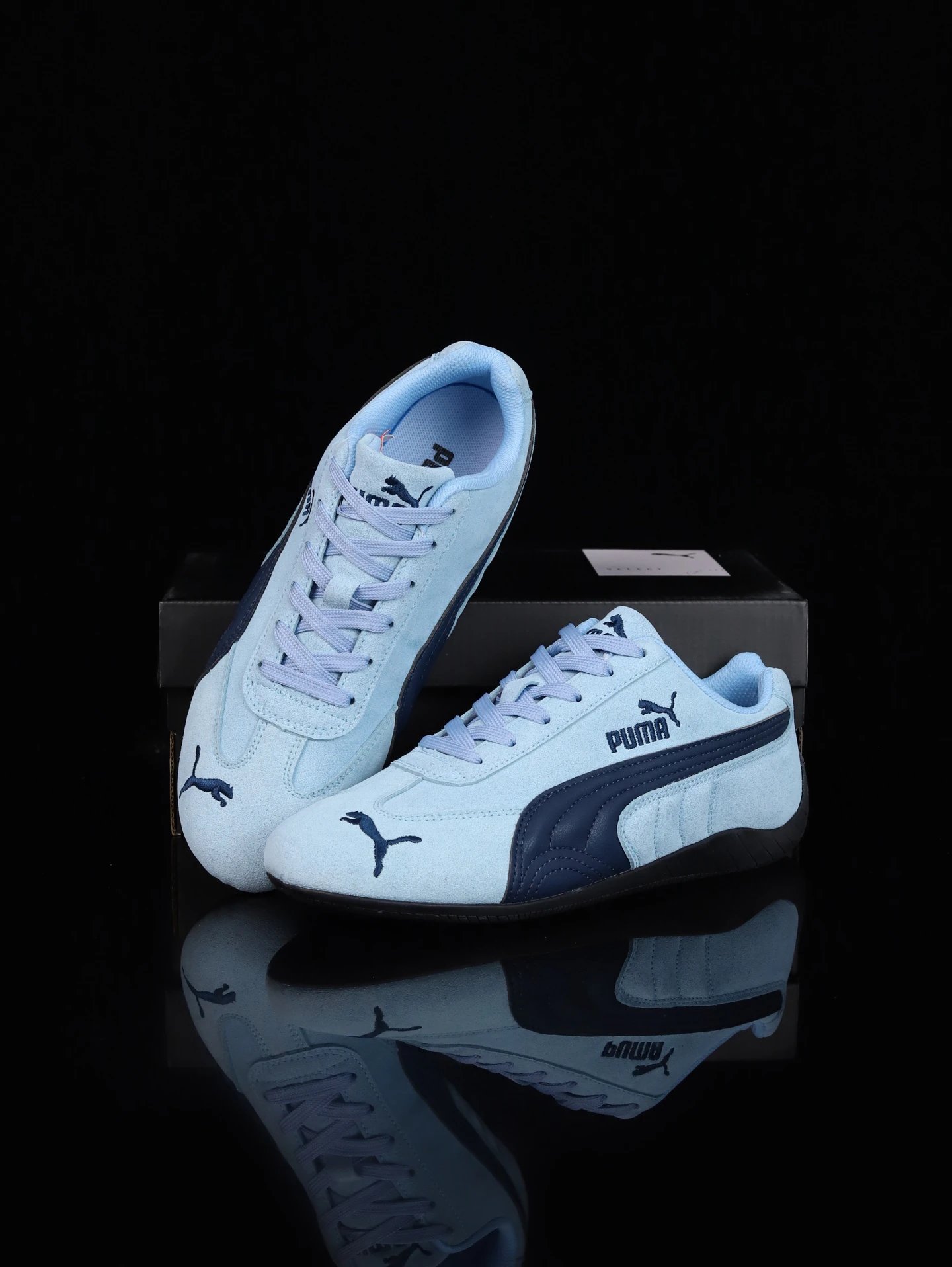 Puma Roma Motorsport Sneakers White Blue - Gallery Image 9 - Detailed View