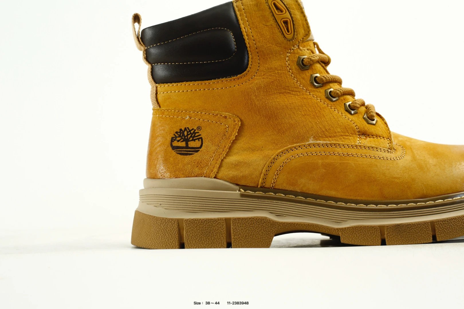 Outdoor High Boots Leather Goldenrod - Gallery Image 2 - Detailed View
