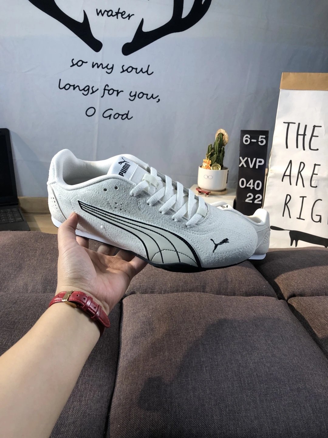 Puma Racing Sneakers White Black - Gallery Image 7 - Detailed View