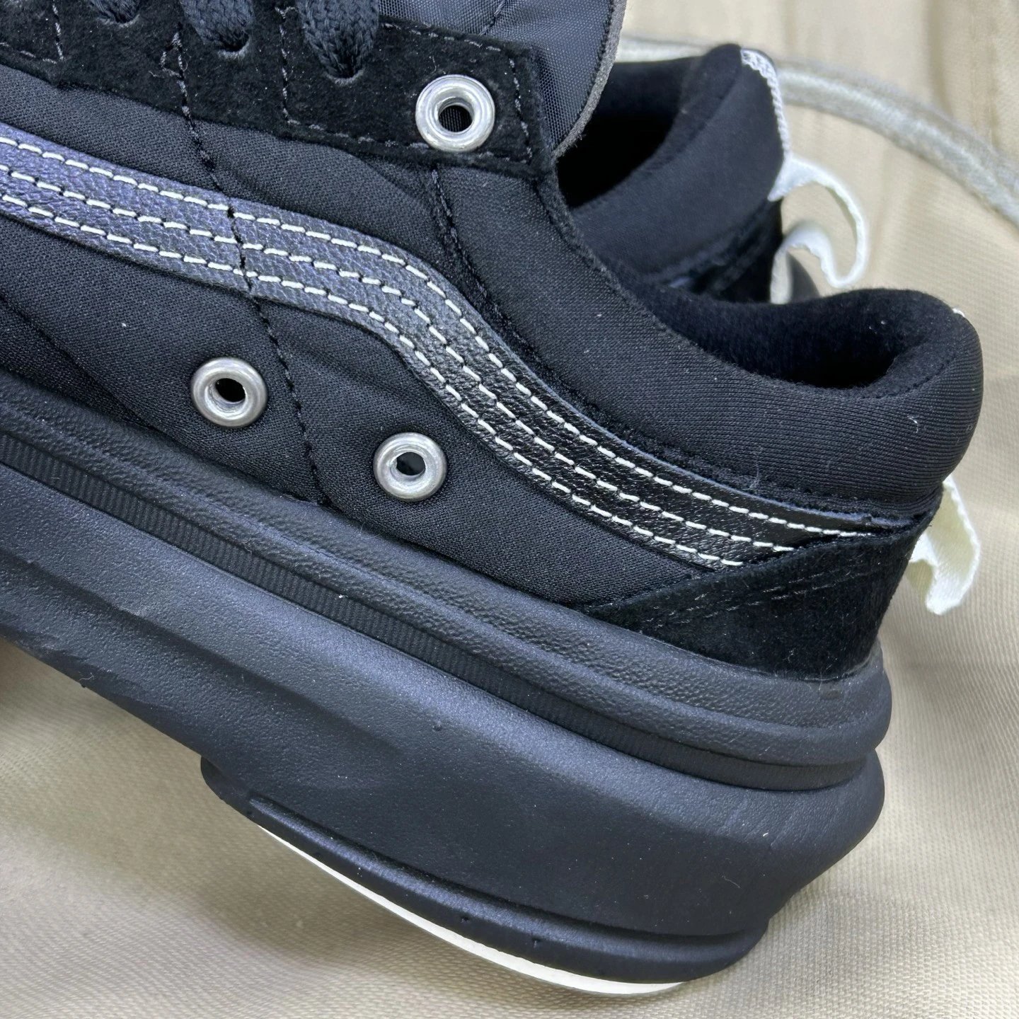 Old Skool Low Top Skate Sneakers Ebony Black - Gallery Image 5 - Detailed View