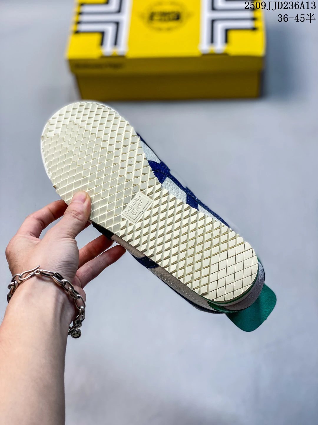 Onitsuka Tiger MEXICO 66 Slip-On Sneakers Cream Blue - Gallery Image 5 - Detailed View