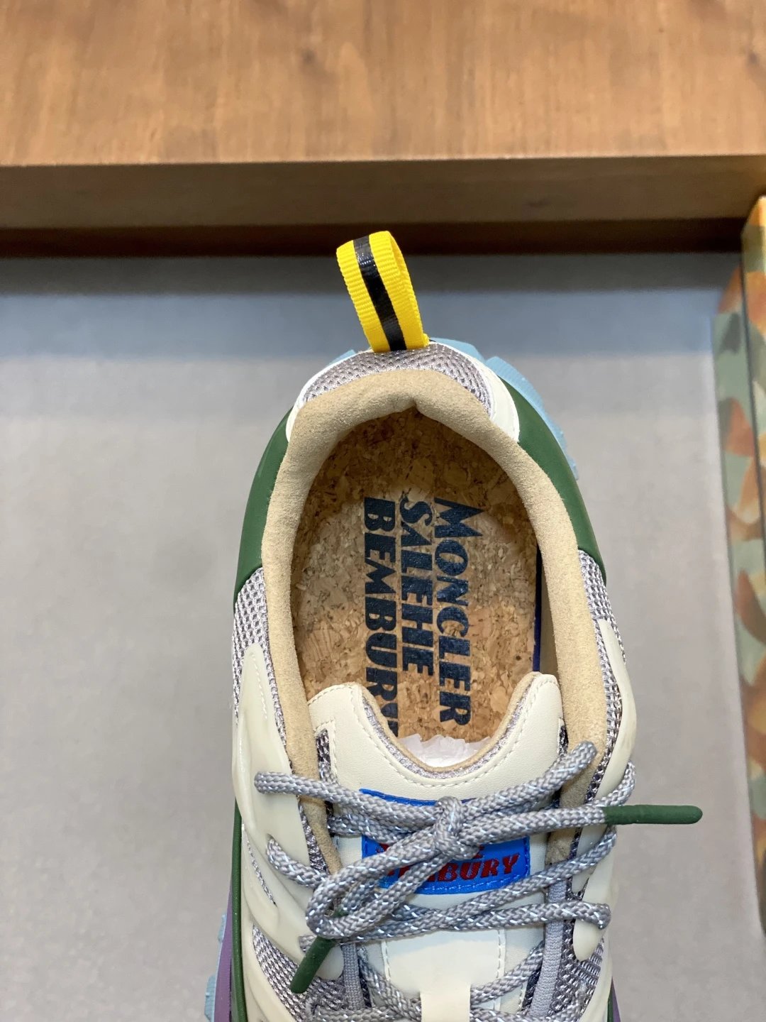 Moncler Trailgrip Amoeba Salehe Bembury Sneakers Green - Gallery Image 7 - Detailed View