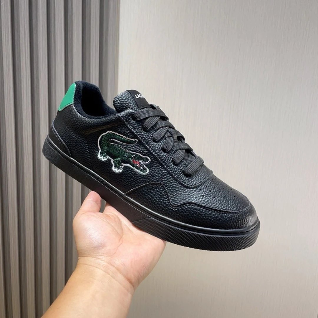 Lacoste Leather Sneakers Black - High Quality Product Image - Cnfans