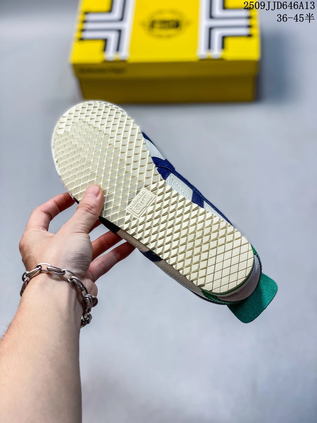 Onitsuka Tiger MEXICO 66 Sneakers Cream Blue - Gallery Image 5 - Detailed View