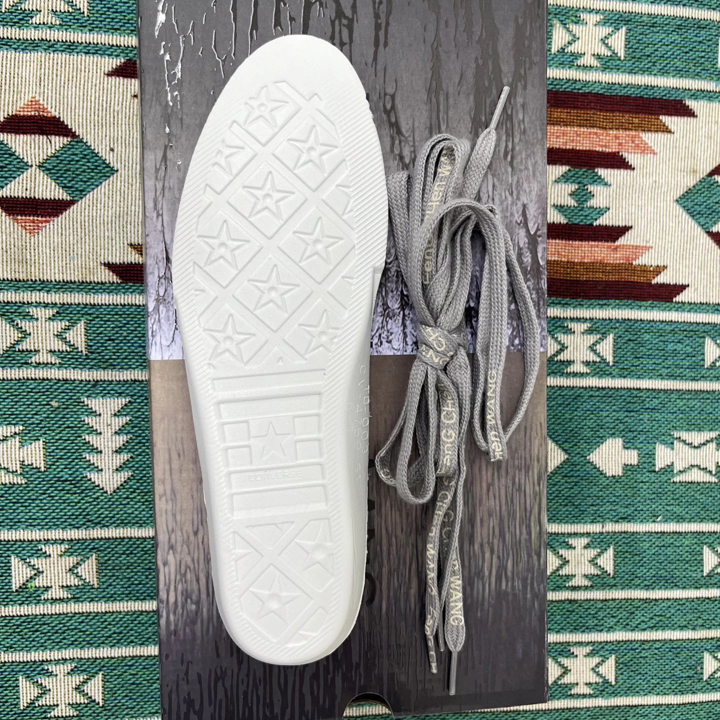 Deconstructed Canvas Low Top Sneakers Gradient Ash Blue - Gallery Image 12 - Detailed View