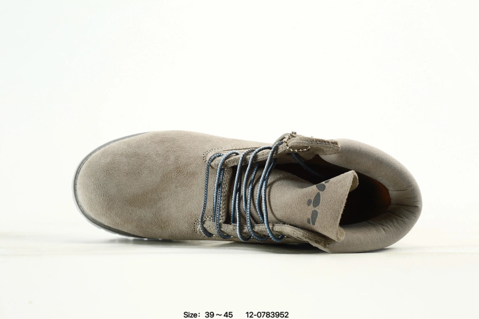 Suede Outdoor Boots Misty Gray - Gallery Image 7 - Detailed View