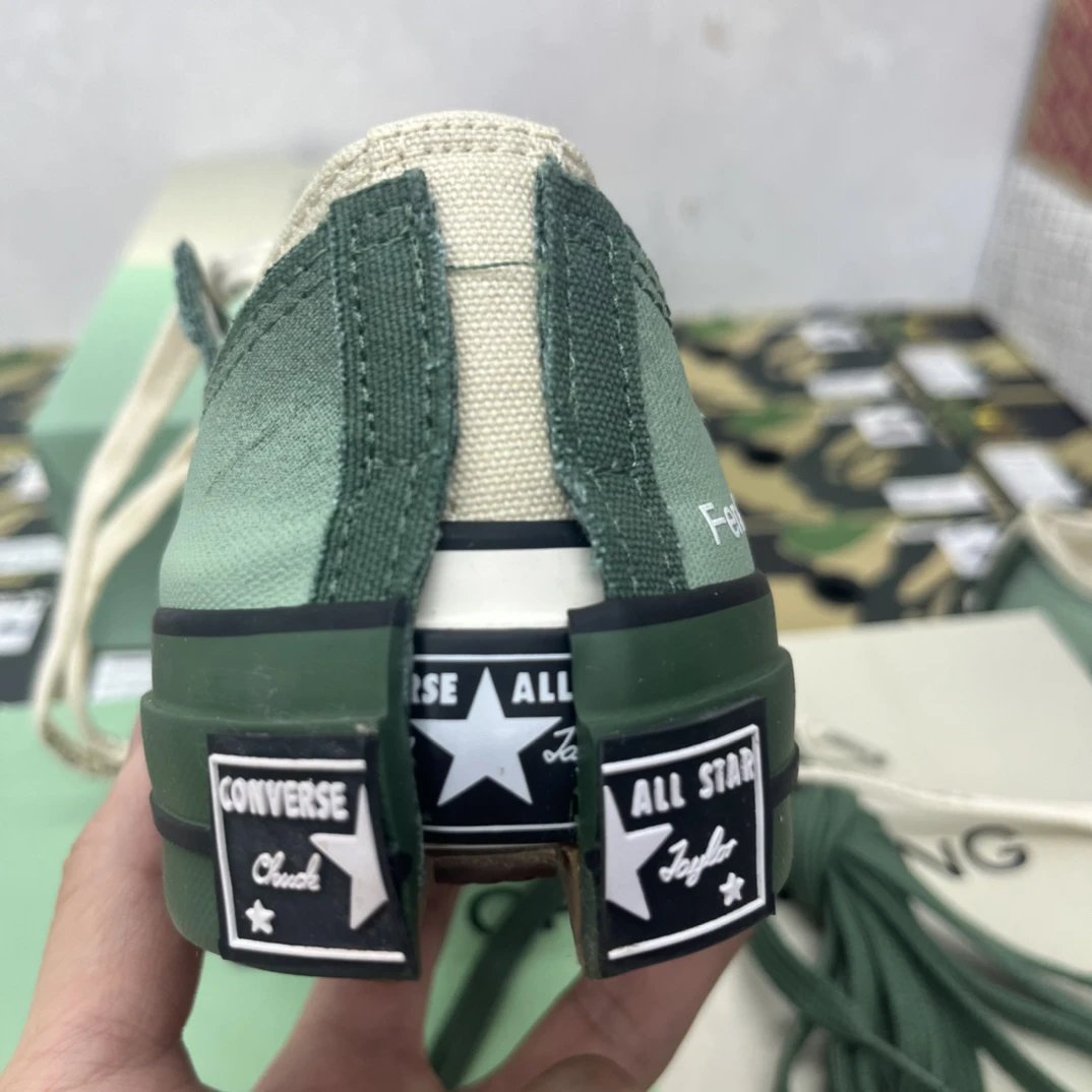 Deconstructed Canvas Chunk 70 Sneakers Sage Green - Gallery Image 15 - Detailed View