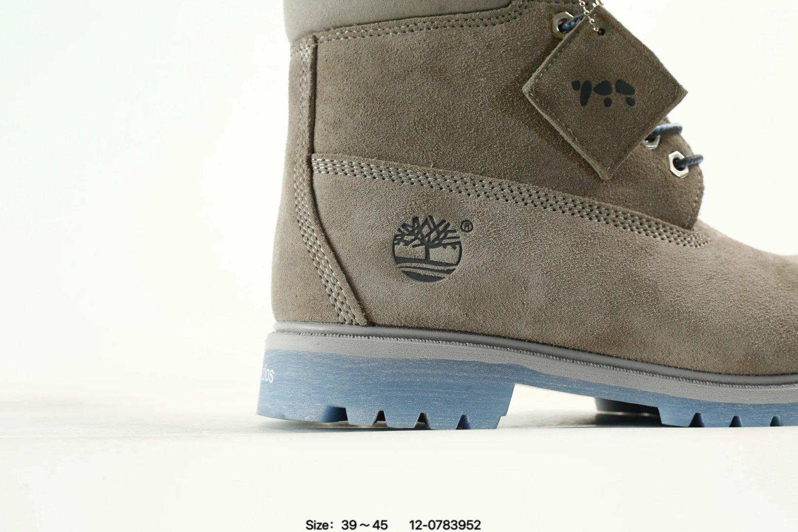Suede Outdoor Boots Misty Gray - Gallery Image 9 - Detailed View
