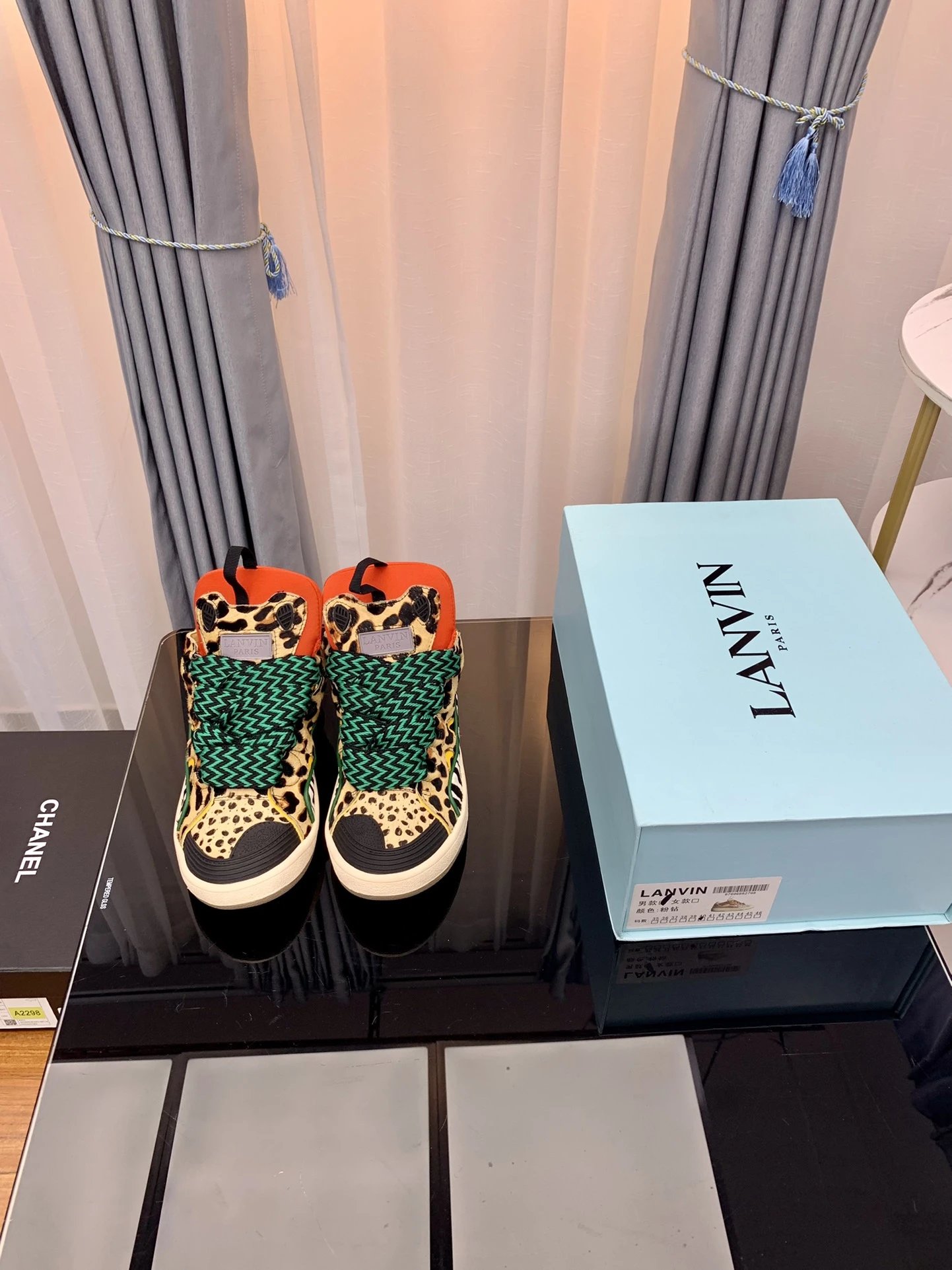 Lanvin Leopard and Zebra Prints Casual Sneakers - Gallery Image 5 - Detailed View