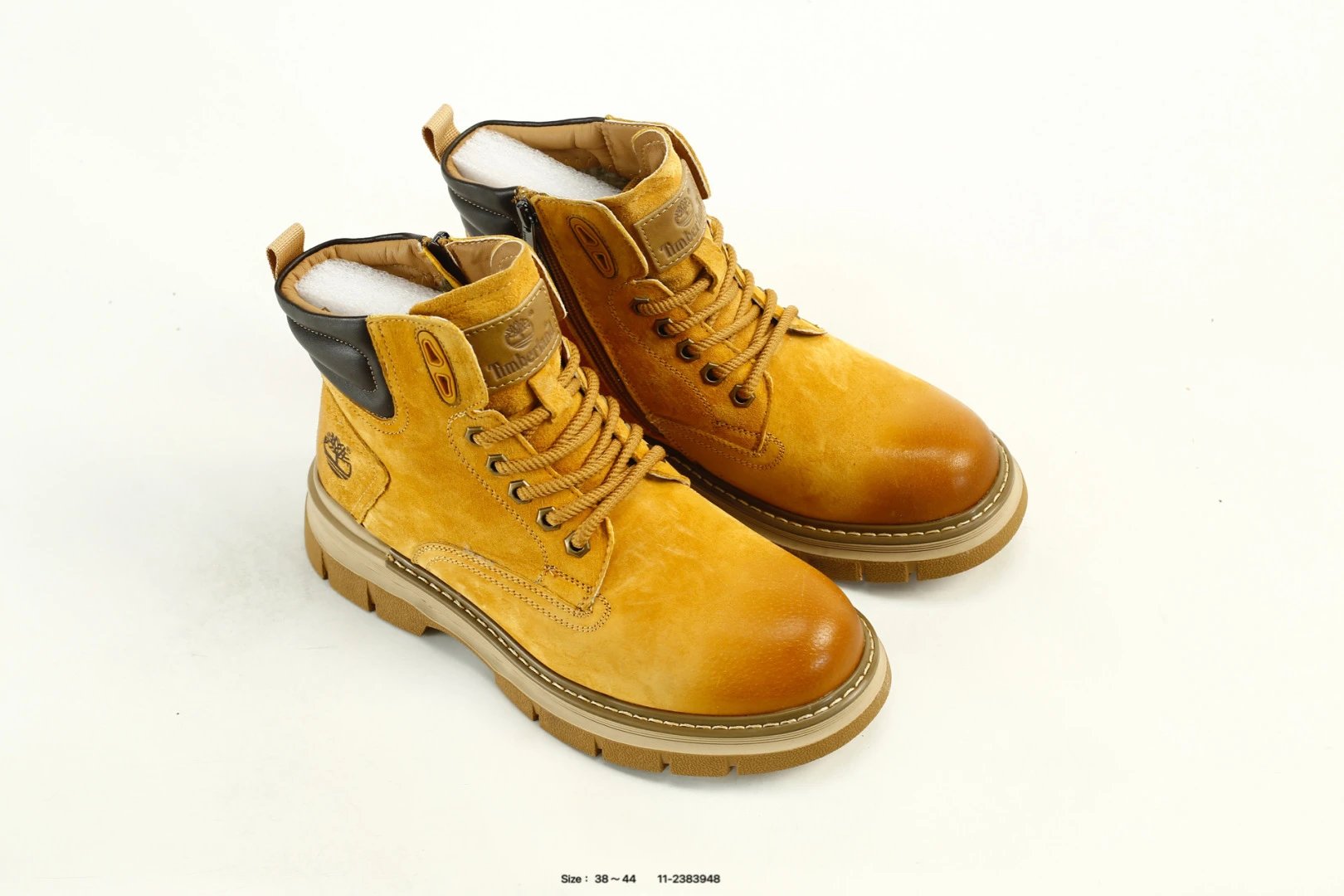 Outdoor High Boots Leather Goldenrod - Gallery Image 8 - Detailed View