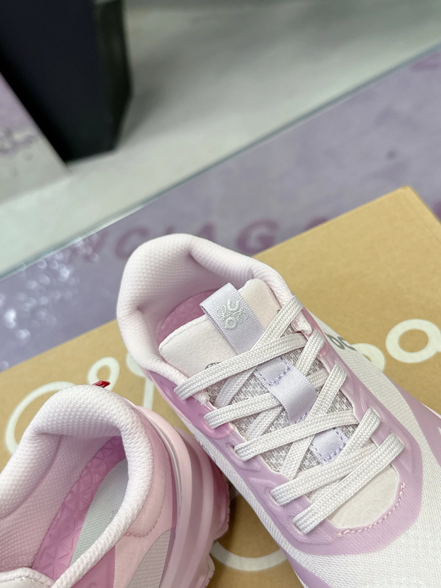 Loewe x On Running 3.0 Cloudtilt Sneakers Pink - Gallery Image 8 - Detailed View
