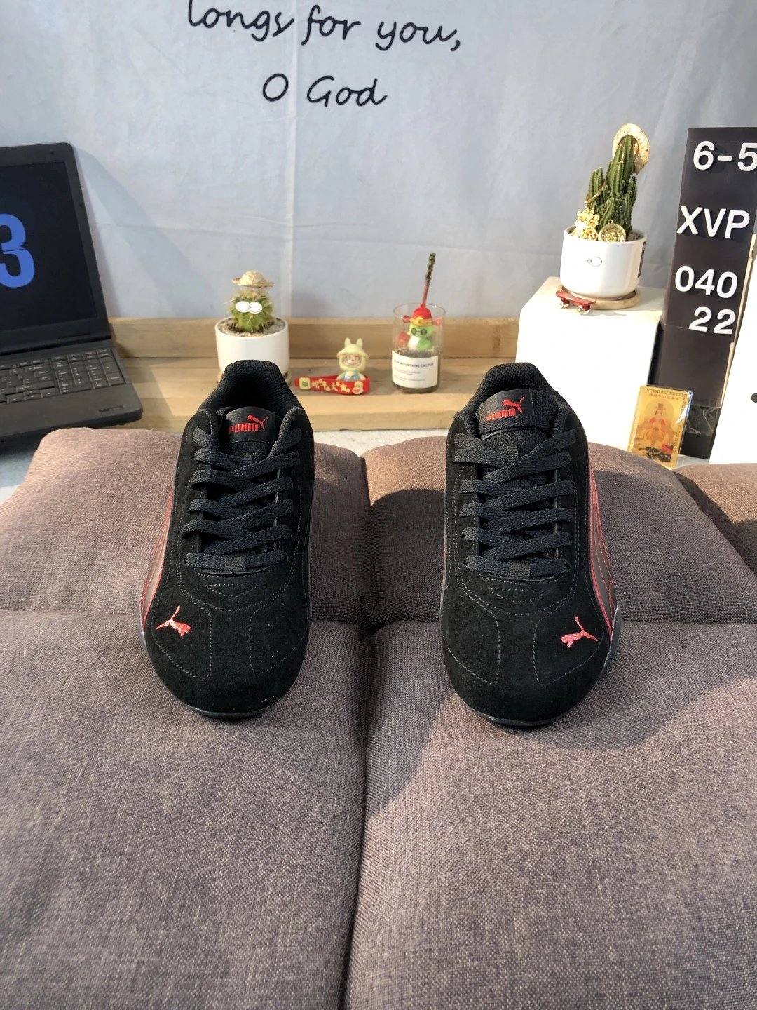 Puma Racing Sneakers Black Red - Gallery Image 2 - Detailed View