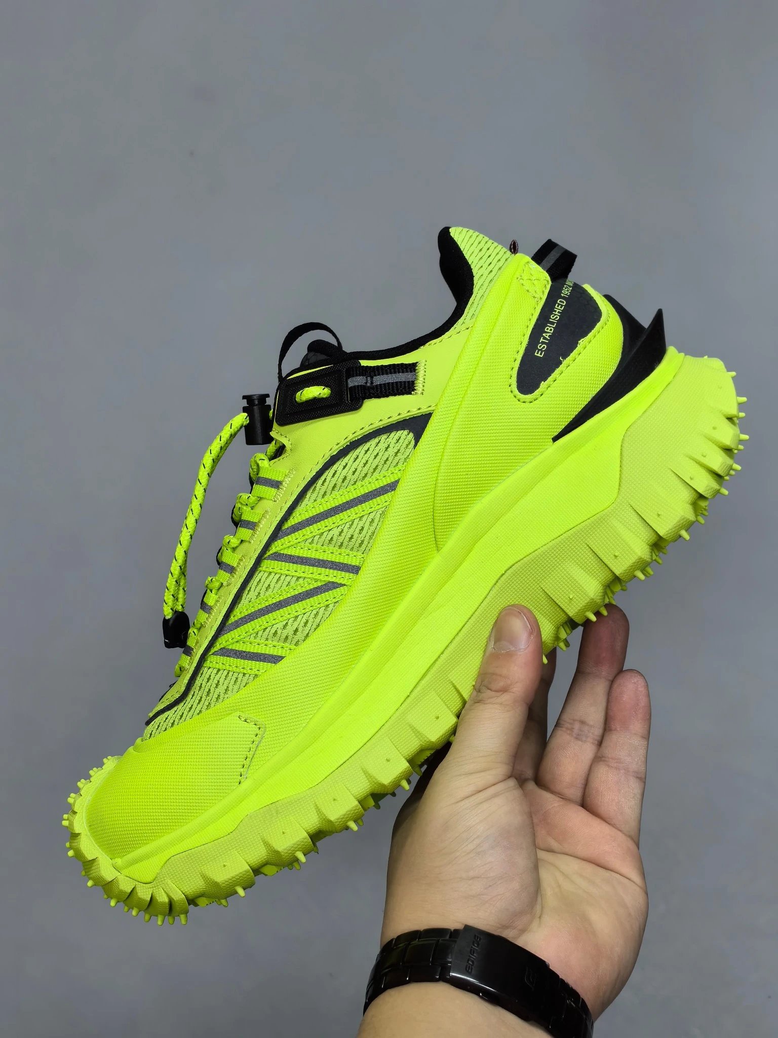 Moncler Trailgrip GTX Rubber Sneakers Yellow - Gallery Image 3 - Detailed View