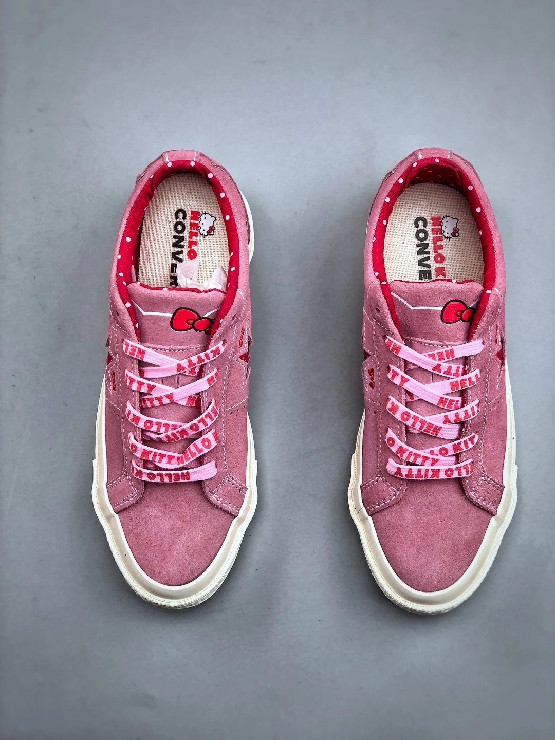 Vintage One Star Suede Low Casual Sneakers Prism Pink - Gallery Image 5 - Detailed View