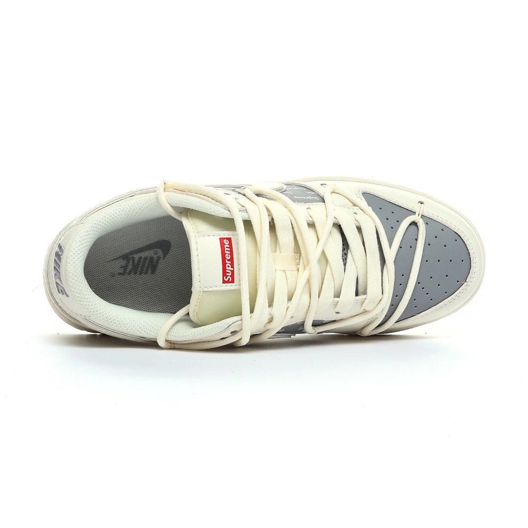 Low-Top Casual Shoes Ivory Silver - Gallery Image 4 - Detailed View